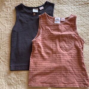 Zara Boys All Cotton Tank Tops
